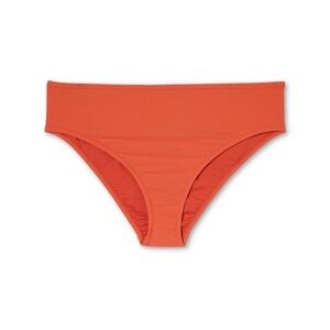 Kona Sol Women's Plus Size Bikini Bottom Rust Solid bottoms Sz 16W 18W NWOT